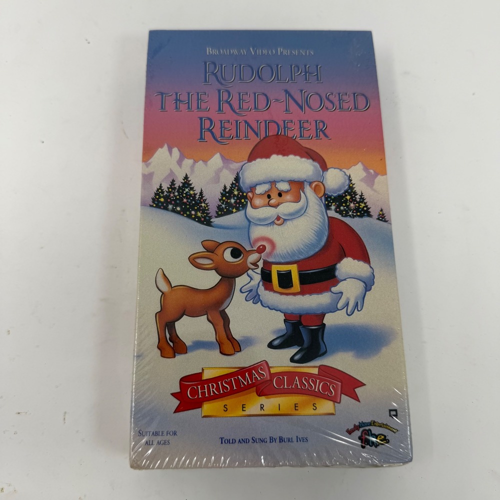 Rudolph the Red-Nosed Reindeer VHS 1993 Christmas Classics Burl Ives New Sealed